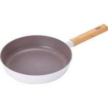 키친플라워 인덕션 쿠킨 IH 모카 우드 후라이팬, 24cm, 1개