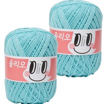 야나 올리오 뜨개실, 747 스카이블루, 2개