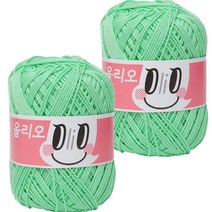 야나 올리오 뜨개실, 746 에메랄드그린, 2개
