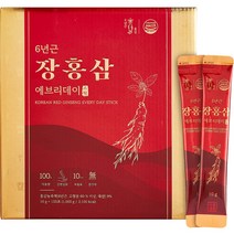 니몸내몸 6년근 장홍삼 에브리데이 홍삼 스틱 100p, 10g, 100개