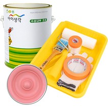 삼화페인트 아이생각 친환경 수성내부 프로 4L 페인트 도구세트, 캔디하트핑크, 4000ml, 1개