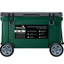 로이첸 레벤픽 하드쿨러 아이스박스 58QT, 터프그린, 55L