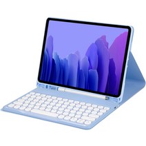 태블리스 태블릿PC S펜수납 북커버 블루투스 키보드 케이스 AK-32, 라벤더