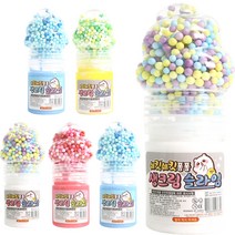 아가플러스 구슬아이스 앤 생크림 슬라임 6p 세트, 블루, 블루, 그린 + 옐로, 레인보우 + 화이트, 레인보우 + 화이트, 레드