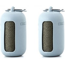 모노플리 건식 아이스 쿨 휴대용 스포츠타월, 그레이, 2개