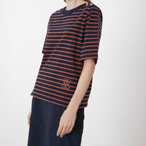 올리비아로렌 여성용 스트라이프 배색 티셔츠 VVCAS3M5366