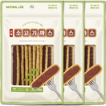 네츄럴랩 커틀릿 강아지간식, 소고기, 100g, 3개