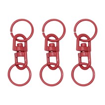 동대문단추왕 동대문 패션 포인트 중간 연결 고리 컬러 장식 중간고리, 레드, 3개