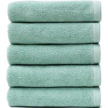 타월톡톡 호텔 고급 수건 30수 140g, 민트, 5장