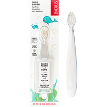 래디어스 퓨어베이비 1단계 유아 칫솔, 무색 화이트, 1개입, 1개