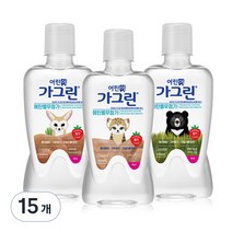 가그린 어린이용 구강청결제 딸기향, 550ml, 15개
