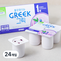 풀무원다논 그릭 블루베리, 90g, 24개입