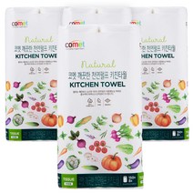 코멧 깨끗한 천연펄프 키친타월 150매, 8개입, 4팩