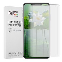 홈플래닛 2.5D 강화유리 휴대폰 액정보호필름, 4개입