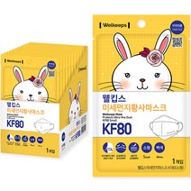 웰킵스 미세먼지황사마스크 KF80소형, 1매, 25개입