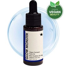 글로우몬스터 비건 발효 페이스 오일 블루 아쥴렌 오일 99.9%, 1개, 30ml