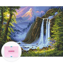 디클레어 액자 캔버스형 보석십자수 DIY 키트 40 x 50 cm, 판타지아, 1세트