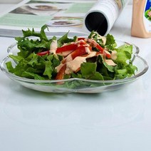 글라스몰 Foscari Piatto 네입클로버 접시 21cm, 투명