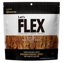 플렉스 반려견 간식 순살육포 500g, 1개, 치킨브레스트
