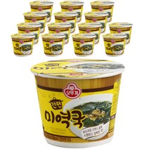 오뚜기 간편 미역국 컵국, 9.5g, 15개입