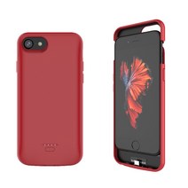 아이앤지코리아 아이폰8 대용량 4000mAh 케이스형 보조배터리, XDL-155E, 레드