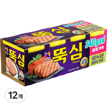 목우촌 뚝심 햄 통조림, 340g, 12개