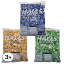 호올스 벌크 허니레몬 캔디 450p, 1.26kg, 3개