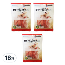 야아부르니 국내산 강아지 수제간식, 순닭가슴살맛, 18개