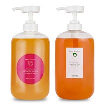 디오넬 디어브로콜리 바디워시 자스민 머스크 1000ml 1개 + 투베로즈 솝 1000ml 1개, 1세트