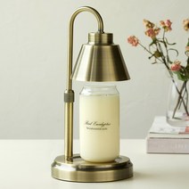 에인디 유칼립투스 에센셜 캔들 460g + 높이 조절 초초 캔들 워머 세트, 골드유칼립