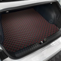 지엠지모터스 퀼팅 가죽 트렁크매트 풀세트, 아이오닉6, 와인색상, 현대