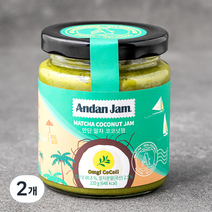 안단잼 말차 코코넛잼, 220g, 2개
