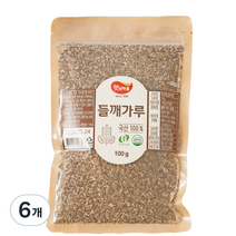 햇님마을 국산 100% 들깨가루, 100g, 6개
