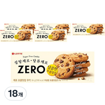 제로 초콜릿칩 쿠키, 84g, 18개