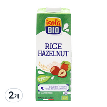 이솔라비오 유기농 쌀 헤이즐넛 음료, 1000ml, 2개