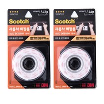 3M 스카치 자동차 외장용 폼 양면 테이프 24mm x 1.5m, 2개