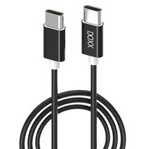 DOXX 양쪽C타입 C to PD 60W 고속충전 데이타케이블 2.5m DX-CC250, 블랙, 1개