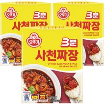 오뚜기 3분 사천짜장, 200g, 3개
