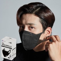 미마마스크 보건용 마스크 중형 KF80, 검정, 30개입, 1개