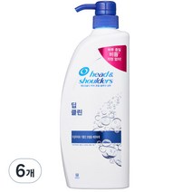 헤드앤숄더 딥 클린 샴푸, 850ml, 6개