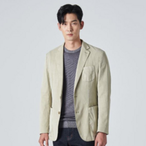 갤럭시라이프스타일 남성용 20FW 스트레치 가먼트다잉 면 자켓