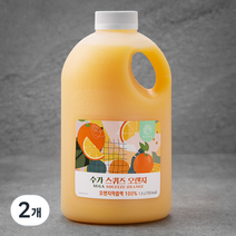 수가 스퀴즈 오렌지주스, 1.5L, 2개