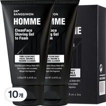 닥터방기원 쉐이빙 젤 투 폼, 120ml, 10개