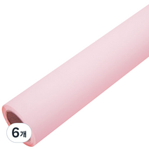 솔로몬샵 무광 양면 종이롤 포장지 50g, 연핑크, 6개