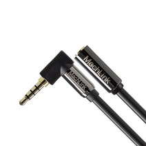 마하링크 4극 스테레오 AUX 꺾임 연장 고급형 케이블 1.5m, ML-4EH002, 혼합색상