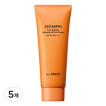 더샘 에코 어스 페이스 앤 바디 선크림 SPF50+ PA++++, 100g, 5개