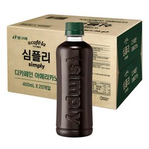 아카페라 심플리 디카페인 아메리카노 무라벨, 400ml,…