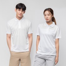 캐럿 남녀공용 쿨링 카라 반팔 티셔츠