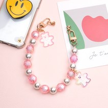 메르시밴드 캔디 베어 휴대폰 스트랩, 딸기캔디, 1개