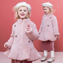 월튼키즈 여아용 한겨울 포근한 코트